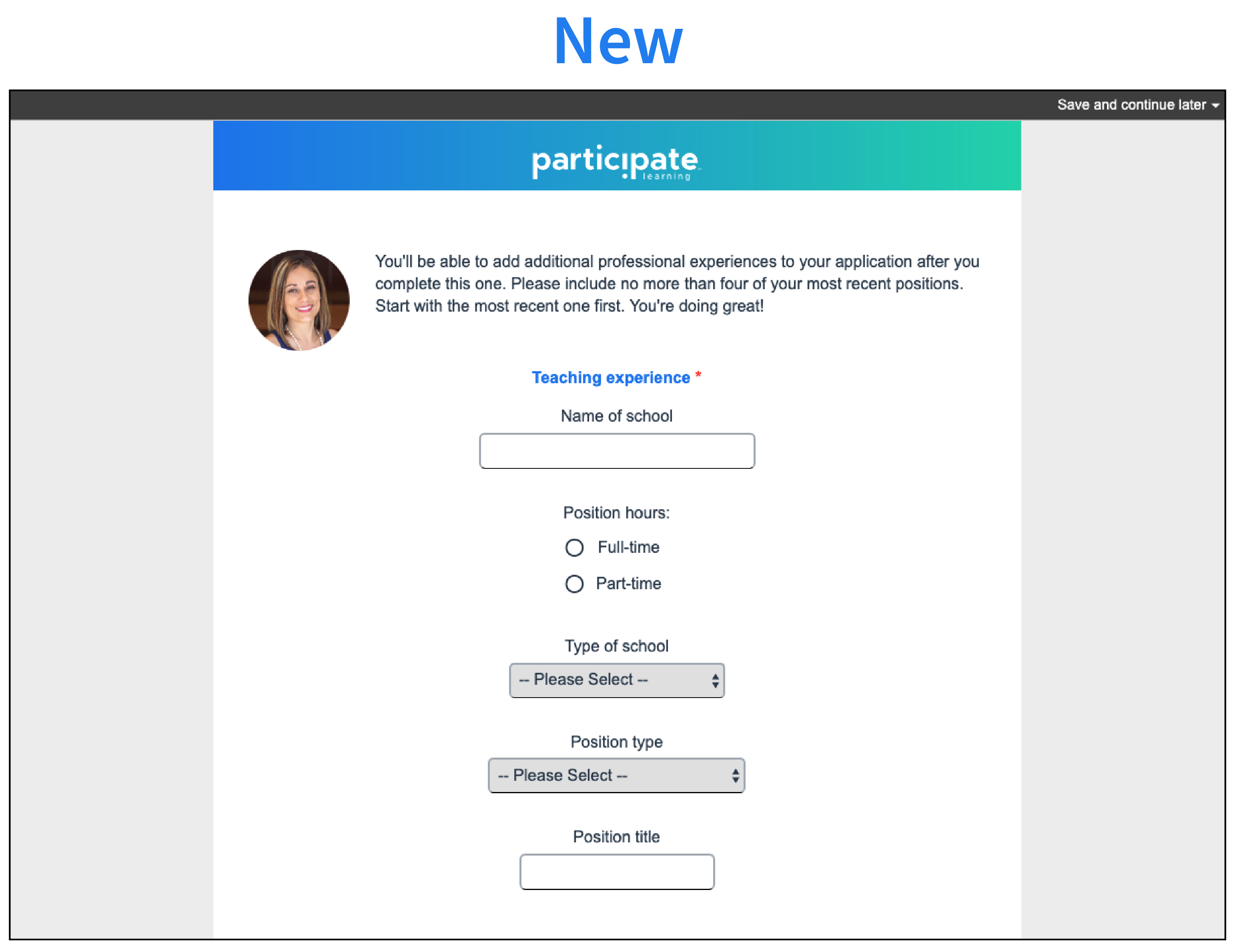 Improvements between form designs accounting for flow and user fatigue