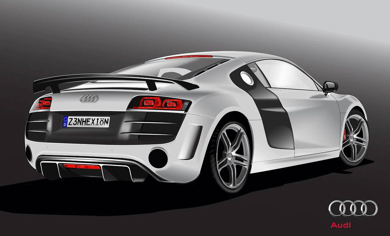 Audi R8 vector art